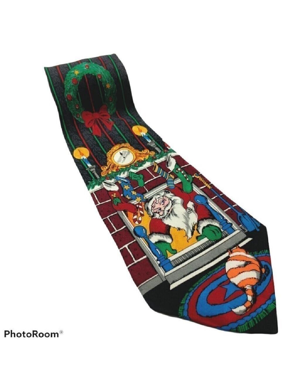 Santa Claus Christmas Silk Tie
